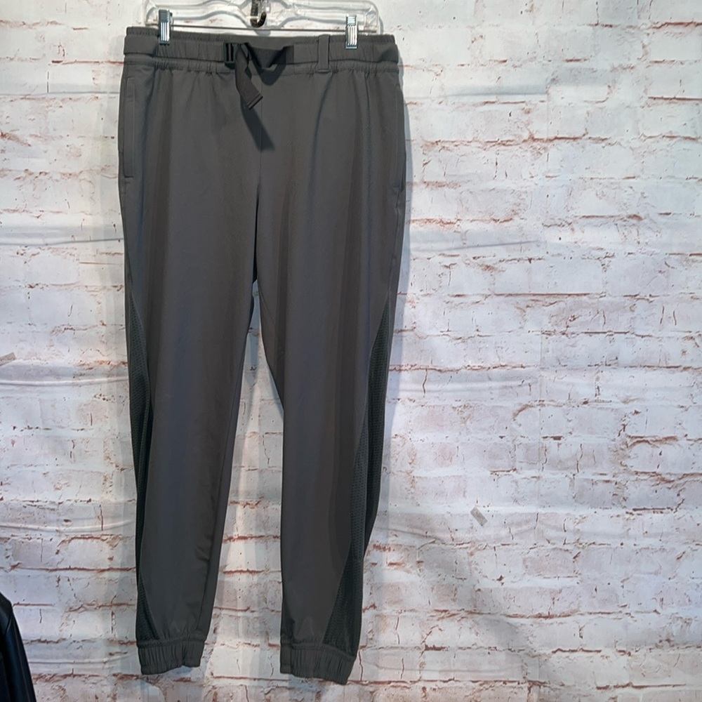 Athleta Pants Womens 12 Gray Quest Jogger Belted Activewear Athletic pull on